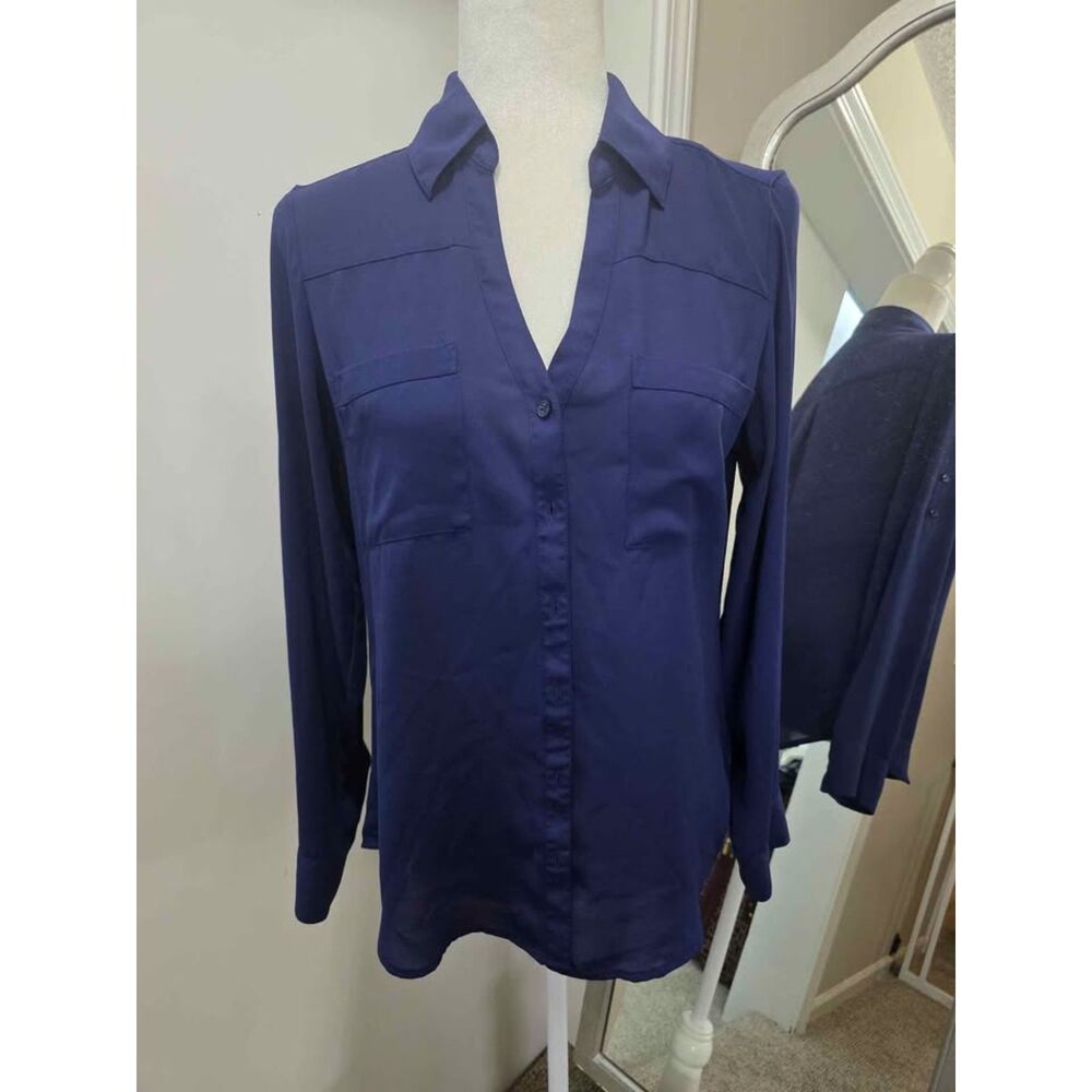 Express The Portofino Shirt - Size Small - Navy Blue